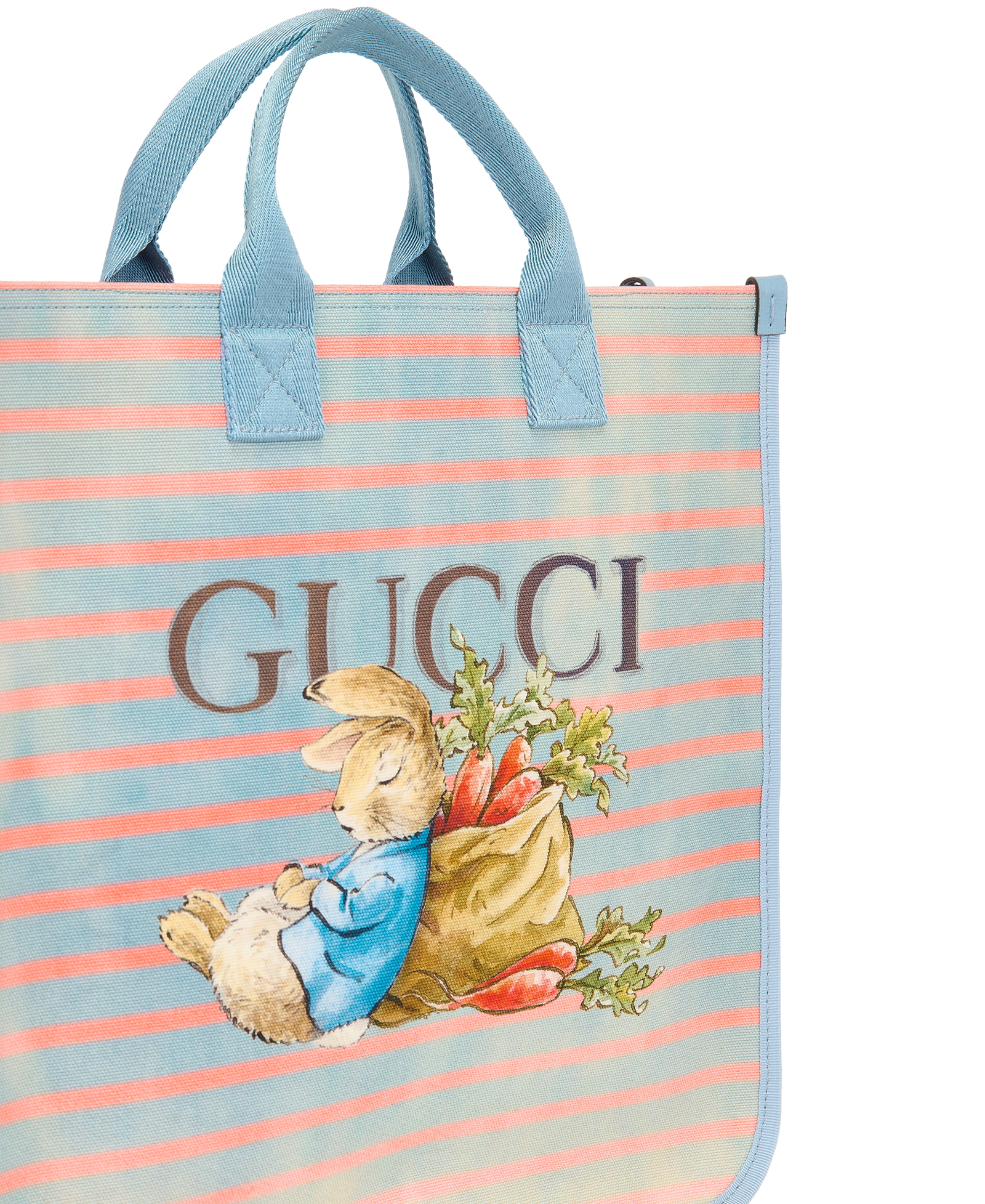 x Peter Rabbit Tote, &pound;450, Handbags, Blue/Pink, Canvas, Other view